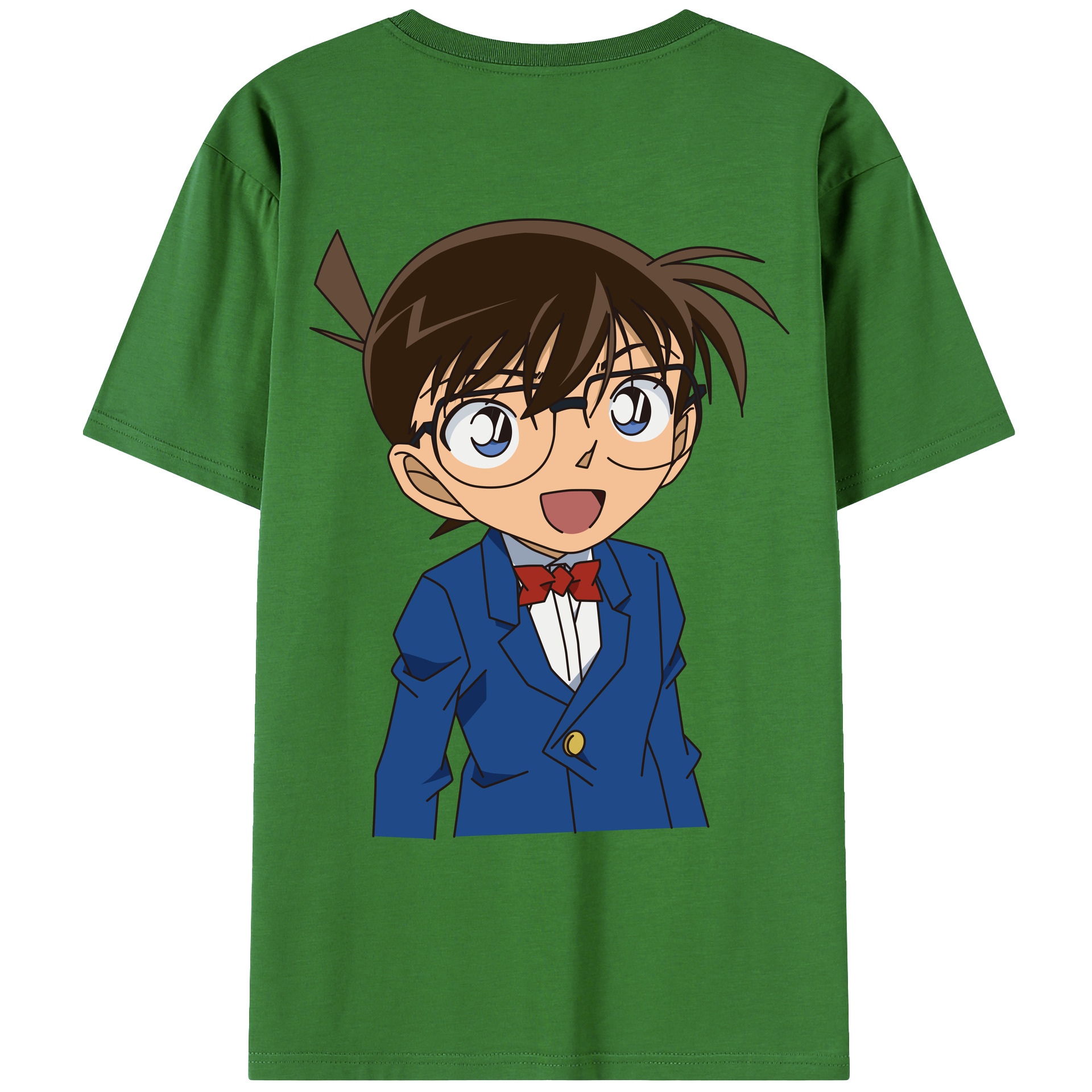 （画像用） 名探偵コナン 江戸川 コナン Detective Conan Conan Edogawa レディース半袖Tシャツ(バックプリント)